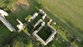 Jervaulx abbey ruins in ripon North Yorkshire part 1 (drone  footage)