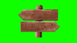 GREEN SCREEN FOOTAGE Direction Sign Board 100% FREE to USE - FREE STOCK FOOTAGE