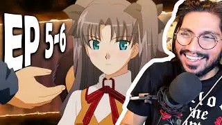TSUN TSUN RIN? | Fate/Stay Night (2006) Ep 5-6 REACTION