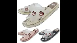 SCSI Women Fashion Bear Flat Sandals / Sandal Wanita / Kasut Perempuan YMJ20207
