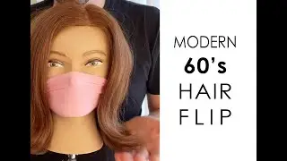 Modern 60's Hair Flip Using The One Pass Iron from Bio: Ionic