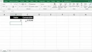 Convertir Entre Sistemas de Unidades con Excel