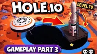 Hole.io_gameplay walkthrough part 3 #Hole io #gaming 