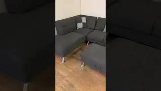 Modern Gray Sectional Sofa | Used Furniture Store NYC #shorts