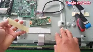 Tận dụng m&agrave;n h&igrave;nh lcd cũ thay v&agrave;o tivi samsung led, c&aacute;ch chỉnh lem v&agrave; ngược h&igrave;nh/Thuận chế ch&aacute;o#5