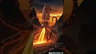 Ocean Animals + Volcano (Shark, Dolphin,  Turtle)