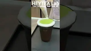 HEYTEA LAB Times Square NYC #nyc #food #foodie #matcha #boba #bobalife #bobatea #matchalatte #tea