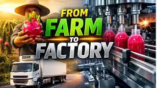 Inside a Modern Dragon Fruit Factory &mdash; From Spiky Skin to Vibrant Pulp | Full Process