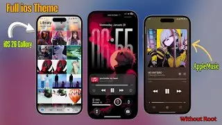 IOS THEME & IOS PHOTOS AND IOS MUSIC PLAYER FULL IOS SETUP WITHOUT ROOT