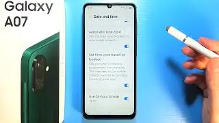 Samsung Galaxy A07: How to Change Time Format