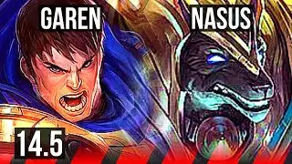GAREN vs NASUS (TOP) | 18/2/10, Legendary, 800+ games | EUW Master | 14.5