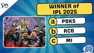 IPL 2025 Final Quiz 🔥 | Only True Fans Can Score 30/30 🏏