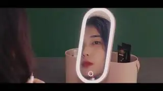Storage Box LED Makeup Mirror Portable Portable With Light #makeup #makeupbox