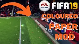 FIFA 19 COLOURED PAPER MOD ON PITCH