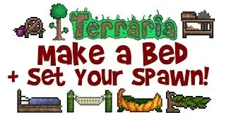 Как сделать кровать в Terraria и задать точку появления! (Рецепт крафта + руководство/обучение)