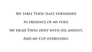 The Lord's my shepherd | HYMN | The Kirk Virtual Choir