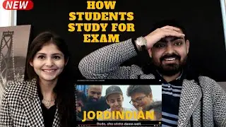 JORDINDIAN | How Students Study For Exams | Part 1 | Australian Couple Reacts to Jordindian!!!