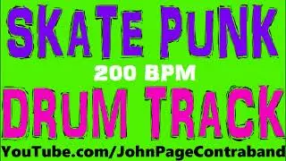 Skate Punk Drum Track 200 bpm Gallop Beat