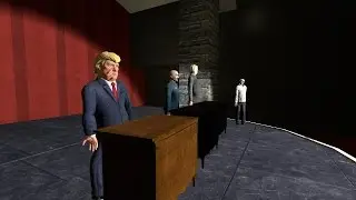 Presidential Debate Featuring Donald Trump, Hillary Clinton, and Lenny (Gmod Skit)