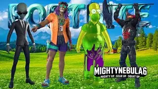 Four Skins, One Lobby Human Bill to Knight Conqueror Fortnite Marathon