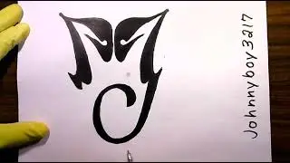 How to draw Michael Jackson Logo RIP Lean Sony Music Singer Movie The King Of Pop Flipbook Animation