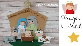 Como fazer Presépio de Natal- Artesanato em Feltro (Repostado)