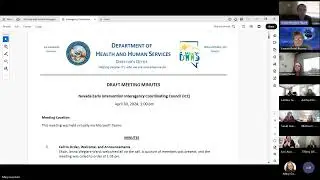 Nevada Interagency Coordinating Council quarterly meeting - Dec. 3, 2024