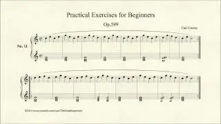 Czerny, Practical Exercises for Beginners, Op 599 , No 11
