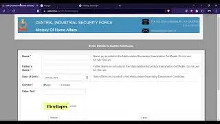 CISF Head Constable Ministerial 2023 Admit Card (Released)