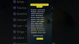 Ophiuchus & The New Zodiac Dates 🔮  #zodiac #zodiacsigns #astrology #astrologysigns #shorts #tarot