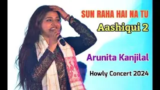 Sun Raha Hai Na Tu Ashiqui 2 Arunia Kanjilal Live Concert At Howly Rash Mela 2024