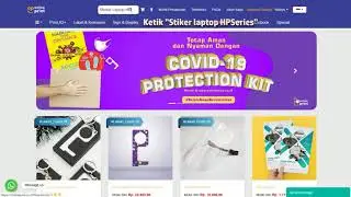 Tutorial Design Sticker Laptop HP dan Redeem Voucher di - onlineprint.co.id