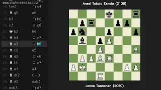 Атака-Рихтера-Вересова: Janne Tuononen (2060) vs Anssi Takalo Eskola (2138)