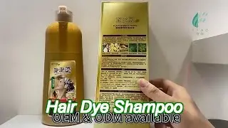 400ml fast black hair dye shampoo brown black herbal formula for men women