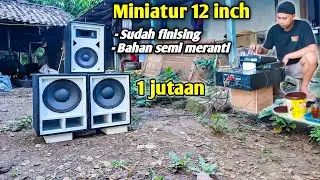 Siap bunyi Tinggal colok power .. miniatur 12 inch harga 1 jutaan | BENCENG AUDIO