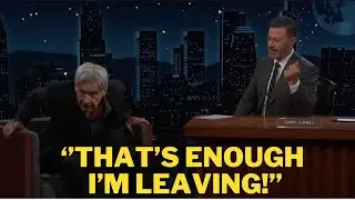 Harrison Ford Walks Off Jimmy Kimmel Live After Jimmy Kimmel Pushes Too Far