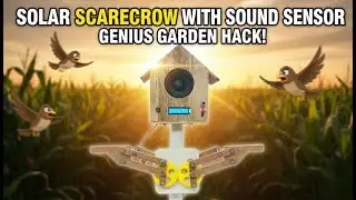 Solar Scarecrow with Sound Sensor #engineering #experiment #engineeringprojects #diy #science #diy