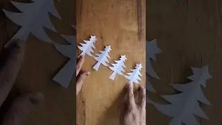 Easy paper cutting Design - Christmas Tree #youtubeshorts