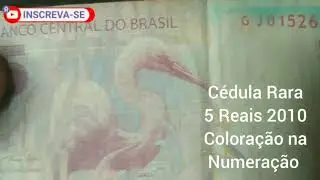 Top c&eacute;dula escassa valiosa com Defeito incr&iacute;vel na estampa pode Valer um bom Dinheiro. 