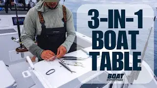 The Ultimate 3-in-1 Boat Table &ndash; Fish Prep, Grill Station & More!