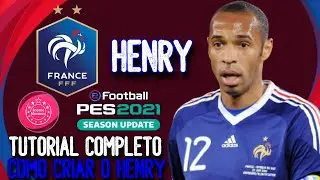 TUTORIAL COMPLETO | COMO CRIAR O HENRY NO PES 2021 | FACE & STATS | LEONARDO GAMES