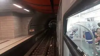 Athens metro ride from Agios Antonios to Anthoupoli (line 2)