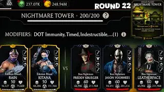 Nightmare Tower Boss Battle 200 & 180 Fight + Rewards MK Mobile | Edenian Team