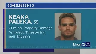 Visitors said Maui man used chainsaw to strike their car