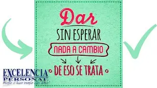 Dar sin esperar algo a cambio. Con C&eacute;sar Solares 🎙