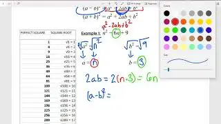 Factoring Perfect Square Trinomials