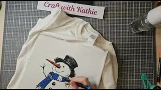 Watch Me Make a Cute Snowman Shirt with a Transfer and Fabric Markers!