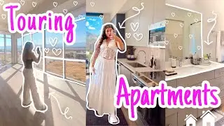 CITY APARTMENT HUNTING 🏡🔑 Touring luxury apartments on a budget ✨