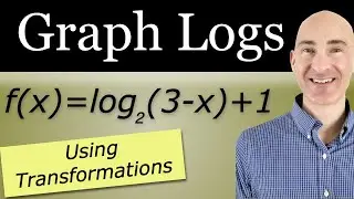 How to Graph Logarithms (Logs) Using Transformations