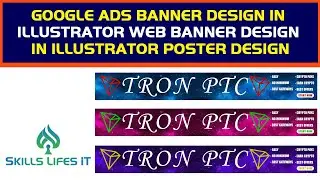 Google Ads Banner Design in Illustrator || Web Banner Design in Illustrator || Poster Design